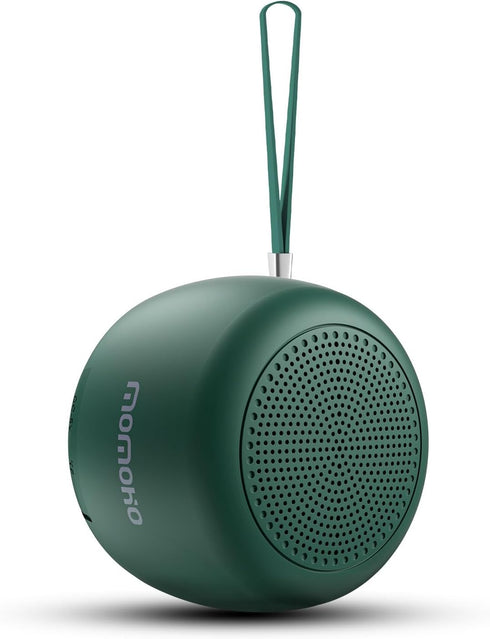 Portable Bluetooth Speaker Wireless, Loud Bluetooth Speaker, 15 Hours of Continuous Play, with TF Card Slot, Built-in Mic (Large-Round, Green)...