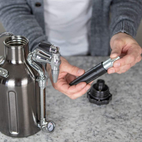 GrowlerWerks Nitro N2O Chargers, 10-Pack, Silver...