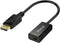 4K DisplayPort (DP) to HDMI Adapter, Uni-Directional Gold-Plated Display Port Computer to HDMI Screen Converter (Male to Female) Compatible with H...