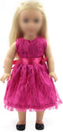 18 inch Doll Clothes Red Sleeveless Lace Dress Set for 18 inch Girl Doll,Most 18 Inch Dolls(No Doll)...
