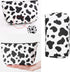 FITINI 3 Pieces Makeup Bags Double Layer Travel Large White Cows Cosmetic Cases Organizer Toiletry Bags Waterproof Small Zipper Pouch for Women Ma...