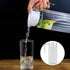 Fdit Acrylic Transparent Juice Bottle Striped Water Ice Cold Juice Jug with Lid great for Homemade Juice & Cold Tea or for Milk Bottles Reusable D...