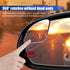 2PCS Fan Shaped Car Blind Spot Mirrors, HD Glass Frameless Convex Wide Angle Mirror, Adjustable Car Auxiliary Universal Rear View Mirror Exterior ...