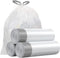 Small Trash Bags 4 Gallon - Drawstring, Individual Unscented Small Garbage Bags, White Trash Can Liners For Bathroom, 57 Count...