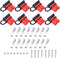 8 Pcs 6-10 Gauge Anderson Connector Plug 50A 12-36V Battery Quick Connector Red Battery Quick Disconnect Wire Harness Plug Kit for Winch Car Auto ...