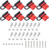 8 Pcs 6-10 Gauge Anderson Connector Plug 50A 12-36V Battery Quick Connector Red Battery Quick Disconnect Wire Harness Plug Kit for Winch Car Auto ...
