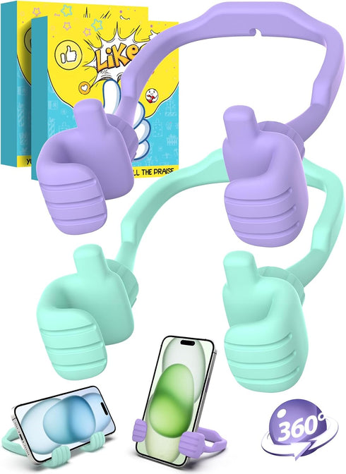 Cell Phone Stand Thumbs Up Lazy Phone Stand - 2 Pack Phone Holder 2024 College Graduation Gifts for Her Him Cellphone Phone Stand for Desk Birthda...