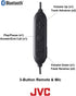 JVC Wireless Sweatproof Gumy Sport Bluetooth Wireless Earbud Nozzle, Black (HAEN10BTB)......