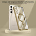 for Samsung Galaxy S23 Case, Covers for S23.Magnetic Metallic Glossy Slim Clear Luxury Soft Shockproof funda capa para for Galaxy S23 6.1 inch Com...