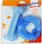 Puppy Teething Chew Toys, Freezable Puppy Teething Toy, 1 Teething Ring +1 Teething Bone Freezable Dog Chew Toys Set (Blue)...