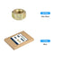 Hex Nuts (9/16"-18) 10Pcs, Carbon Steel Fine Thread Zinc Plated Hexagon Nut Hardware - for DIY Home Repair Machinery, Yellow Zinc...