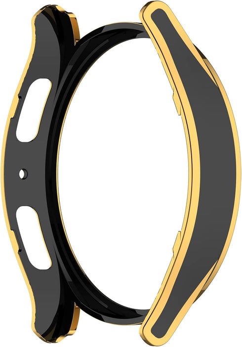 Smartwatch Full Coverage PC Protective Case Cover with Tempered Glass Screen Protector Compatible with Samsung Watch 5 Pro 45mm, Soft and Durable(...