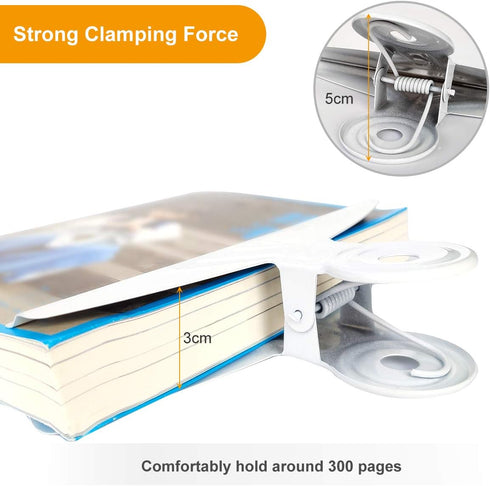 Extra Large Bulldog Clips White - Coideal 2 PCS 20cm Jumbo XL Bull Binder Paper Clip Clamps for Office School Drawing (7 7/8 Inch)...