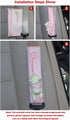 Tianmei 2Pcs Bear Doll Styling Faux Suede Car Seat Belt Strap Cover Shoulder Strap Pad (Pink Color)...