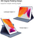 Case for ipad 9th 7th / 8th Generation 10.2 inch Model MK2K3LL/A MK2L3LL/A MK2N3LL/A, MK2P3LL/A- 360 Degree Rotating Protective Stand Cover Auto W...