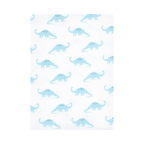 Hudson Baby Unisex Baby Flannel Burp Cloth 12pk, Soft Teal Dino, One Size...