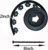 Landscape Edging,20ft Plastic No Dig Garden Edging with 20 Stakes,2 Inch Tall Lawn Edging for Lawn,Yard,Flower Gardens Edging Border (Black-20FT)...