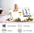 Construction Vehicle Baby Monthly Milestone Blanket, 48x40in Hard Hat Tool Hammer Blanket Soft Flannel for Nursery Newborn Gift Baby Shower,Baby G...