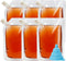 Liquor Plastic Flasks Concealable And Reusable Cruise Sneak Flask Drink Pouches Drinking bags with Funnel (8OZ-6PCS)...
