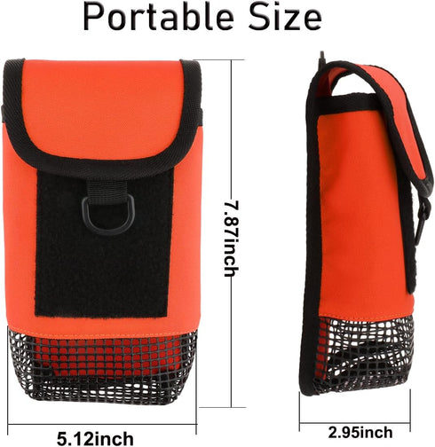 Scuba Gear Mesh Bag Surface Marker Buoy Scuba Case Diving Pouch Snorkeling Bag Finger Reel SMB Mesh Storage Pocket for Snorkeling Diving Equipment...