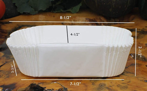 Loaf Bread Baking Pans, Disposable Paper & Tin Liners, 24 Pieces...