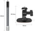 Flexible Adhesive Helmet Mount for insta360, Motorcycle Windscreen Camera Mount with Gear & Carbon Firber Extention Rod Compatible with insta360 X...