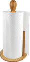 Greenco Counter Top Bamboo Paper Towel Holder, Perfect for Kitchen & Bathroom Organization & Decor...