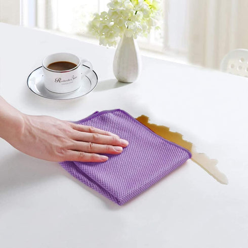 SINLAND Microfiber Glass Cleaning Cloth, Lint Free Cleaning Cloth for Cleaning Window, Car Windows, Mirrors, and Stainless Steel 16x16inch (6-Pack...