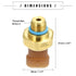 Motoforti Engine Oil Pressure Sensor, Oil Pressure Switch, Plastic, 4921493, Glod Tone Brown...