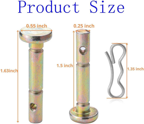 10 PK 738-04124A and 714-04040 Shear Pins and Cotter Pins for Cub Cadet MTD Troy Bilt Snow Throwers...