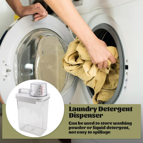 Laundry Detergent Dispenser for Laundry Room for Detergent Softener Bleach Powder Soda etc(1800ml)...