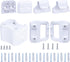 Stair Dog Gate Replacement Parts Kits, Stairway Baby Gate Parts for Retractable Gate Mesh Baby Gate, Adjustable Full Set Wall Mounting Kit with Br...