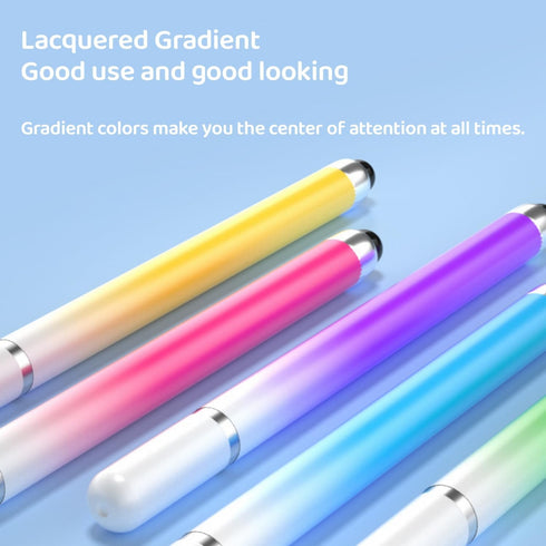 Universal 2 in 1 Stylus Pens for Touch Screens - Compatible with iPad, iPhone, Android, Microsoft Tablets, Phones, Surface - Pack of 5 in Blue, Gr...