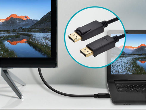 Monoprice DisplayPort 1.2a Cable - Supports Up to 4K Resolution and 3D Video, 1.5 Feet, Black - Select Series (1 Pack)...