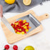 Stainless Steel Food Scooper, Food Mover, Food shovel Spatula, Cutting-board Scraper, Bench Scrape, Dough Cutter Tool, with Flat Bottom - for Cutt...