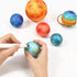 hesmartly 60 Pack Craft Foam Balls,White Polystyrene Smooth Round Balls, 6 Sizes Foam Balls and 2 Pieces Painting Brushes for DIY Projects Arts an...