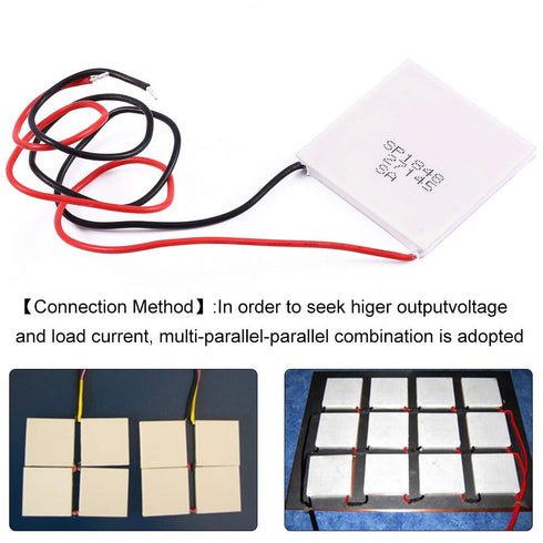 Thermoelectric Peltier Module, High Temperature Thermoelectric Power Generator Peltier TEG 150?,White 40x40mm...