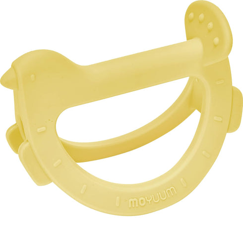 Swing Bird Teether (Yellow) | 100% Platinum Silicone | Baby Teether for babies 3-6 Months, 6-12 Months | Easy to Hold | Infant Teething Toys for R...