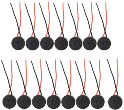 15PCS Buzzer DC 3-12V Wired Connector Active Electronic Buzzer 85dB...
