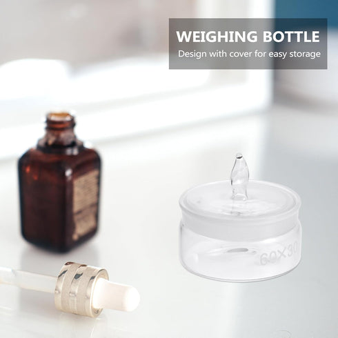 Hemobllo 1pc Weighing Bottle Glass Specific Gravity Bottle Laboratory Equipment Glass Sealing Bottle...