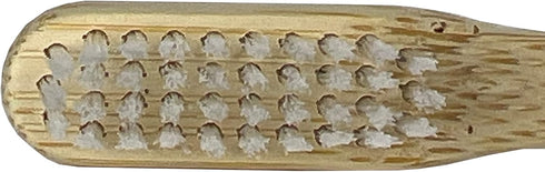 Bamboo Toothbrush, Sustainable BrushEco with 4 Rows, Biodegradable Wooden Toothbrush for Polishing Teeth, Removing Plaque, Healthy Mouth & Gums, B...