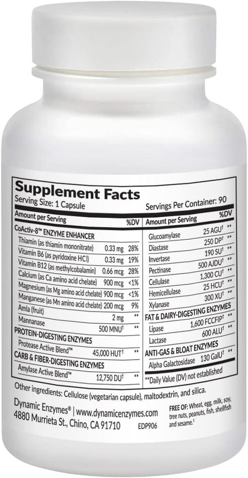 Eat E-Z Digestive Enzymes (90 Count) for Gut Health; Anti-Bloating; Digestive Enzyme for Immune Support...