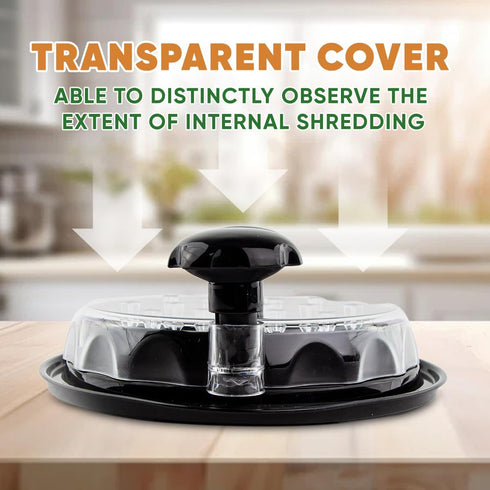 Chicken Shredder, Chicken Breast Shredder Tool Twist, Easy To Use Meat Shredder, Pulled Chicken, Ergonomic Handle, Anti-Slip, Transparent Lid, Dis...