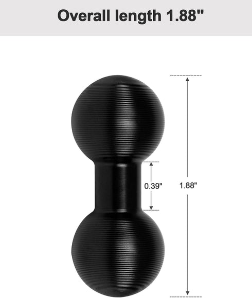 2PCS Aluminum Double Ball Head Mount, 20mm to 20mm Extension Double Ball Connects, Compatible with Multiple 20mm Double Ball Mounting Arms Kit...