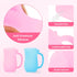 Baby Bath Rinse Cup, Silicone Baby Shampoo Rinser (pink)...