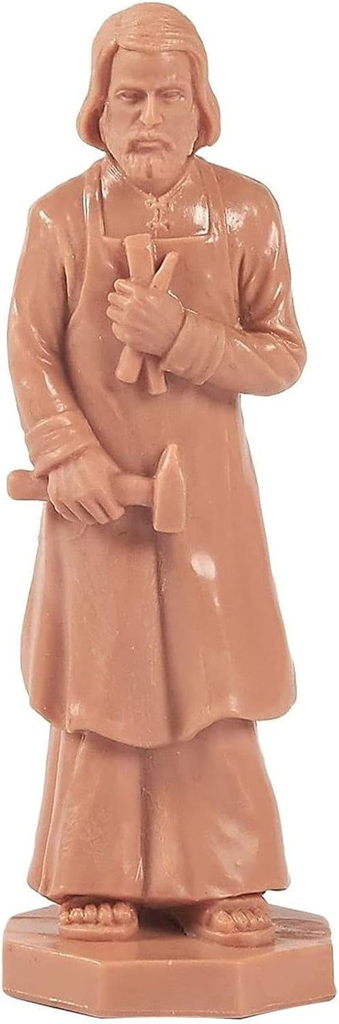Juvale St. Joseph Statue, Patron Saint Workers Statue, Christian Gifts (3.5 Inches)...