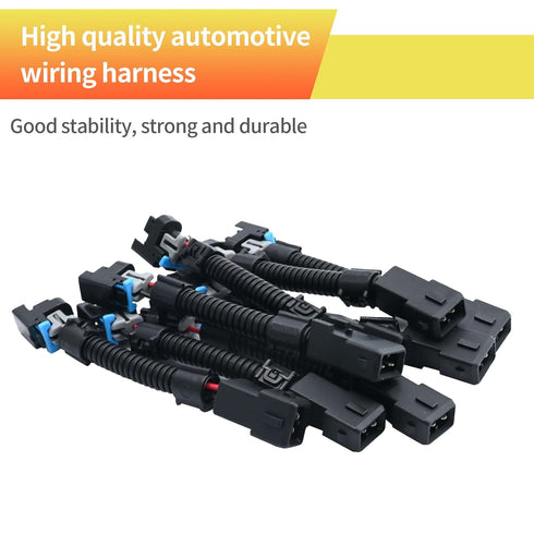 8pcs LS1 LS6 LT1 EV1 Injector Harness?Pigtails to Multec LQ4, LQ9 4.8 5.3 6.0 Delphi Adapters...