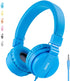 Licorne Lightweight Stereo Folding Wired Headphones for Kids Adults,On-Ear Comfortable Earphones for Child, Adjustable Headband Headset for Cellph...