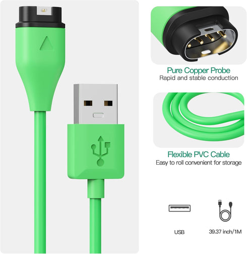 AWINNER Compatible with Garmin Watch Charger Cable (USB A -2 Pack)......
