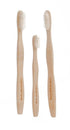 Bamboo Toothbrush Adult/Kid Mixed Family 4-Pack...